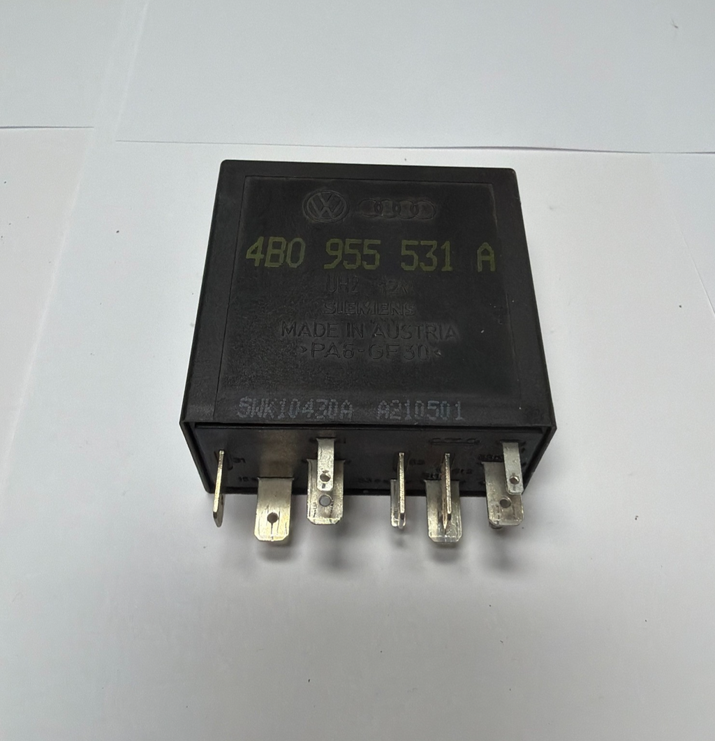 1997-2003 Volkswagen MK4 Golf Relay 12V 4B0 955 531 A, A210501 Black