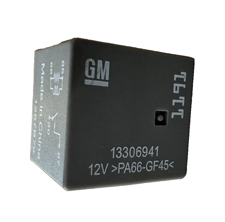 13 2013 Cadillac XTS 4 Pin Relay 12V OEM 13306941, 1191 Black