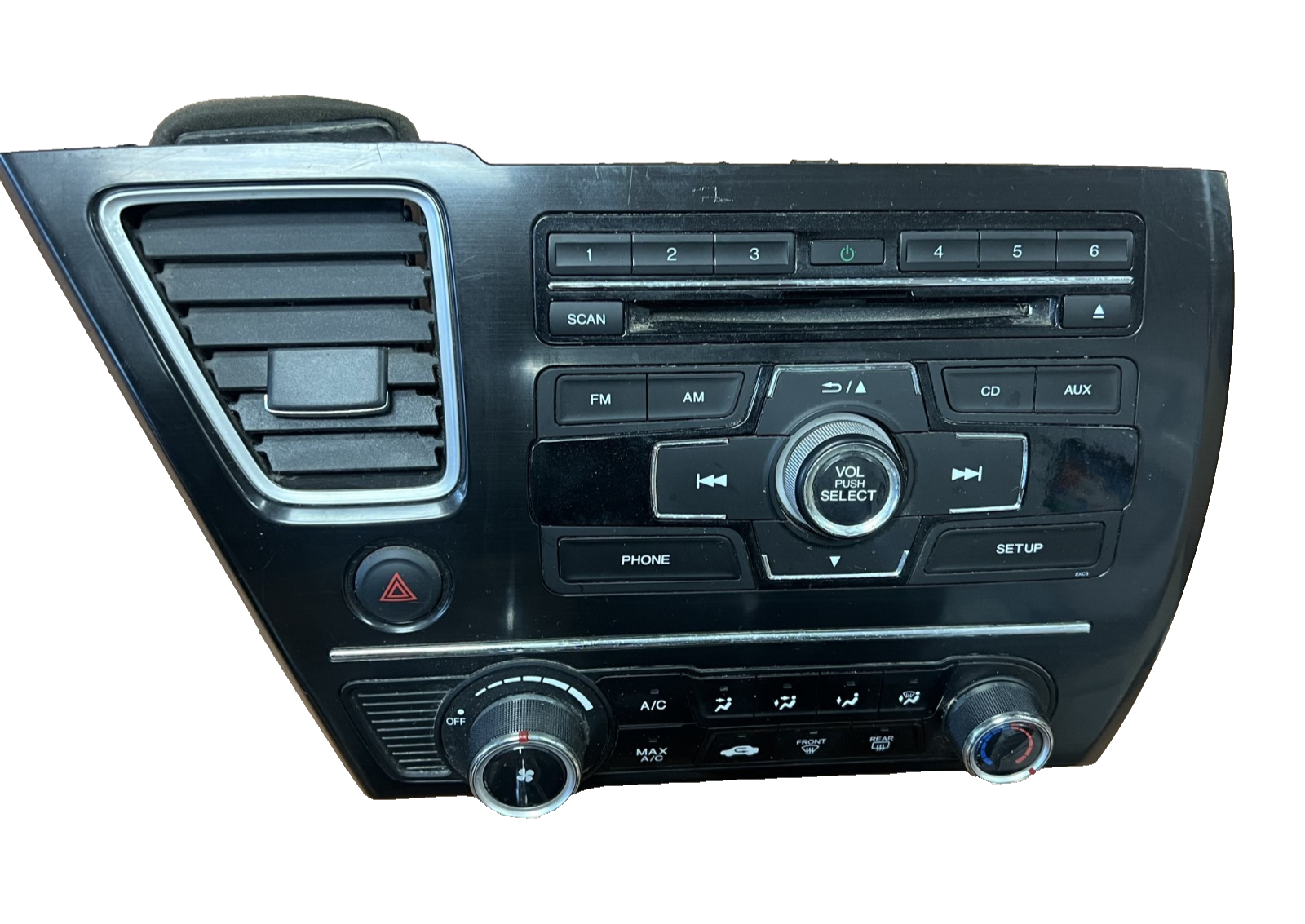 2013-2015 Honda Civic CD MP3 AM FM Radio Player with Vent OEM 39100-TR3-A314-M1