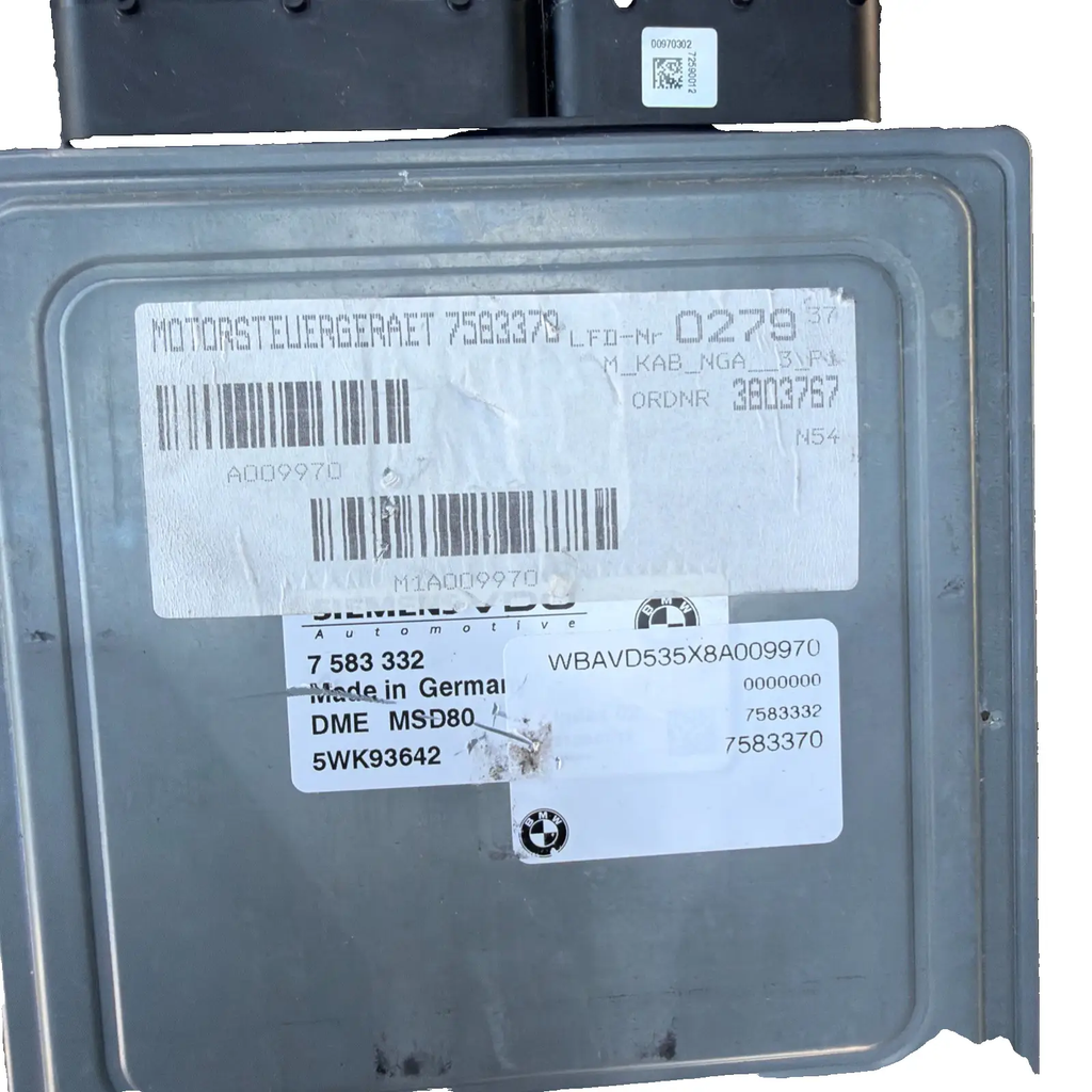 2007 2008 BMW 335i Engine Control Module ECM 7583332, 5WK93642 by BMW