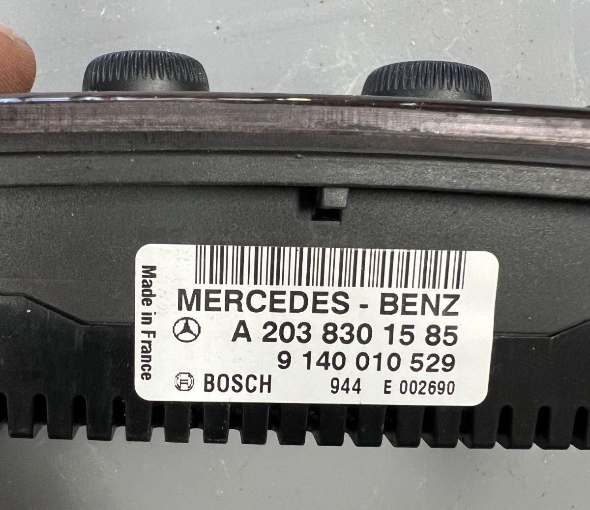 2005-2007 Mercedes W203 C230 AC Heater Temperature Climate Control Switch OEM