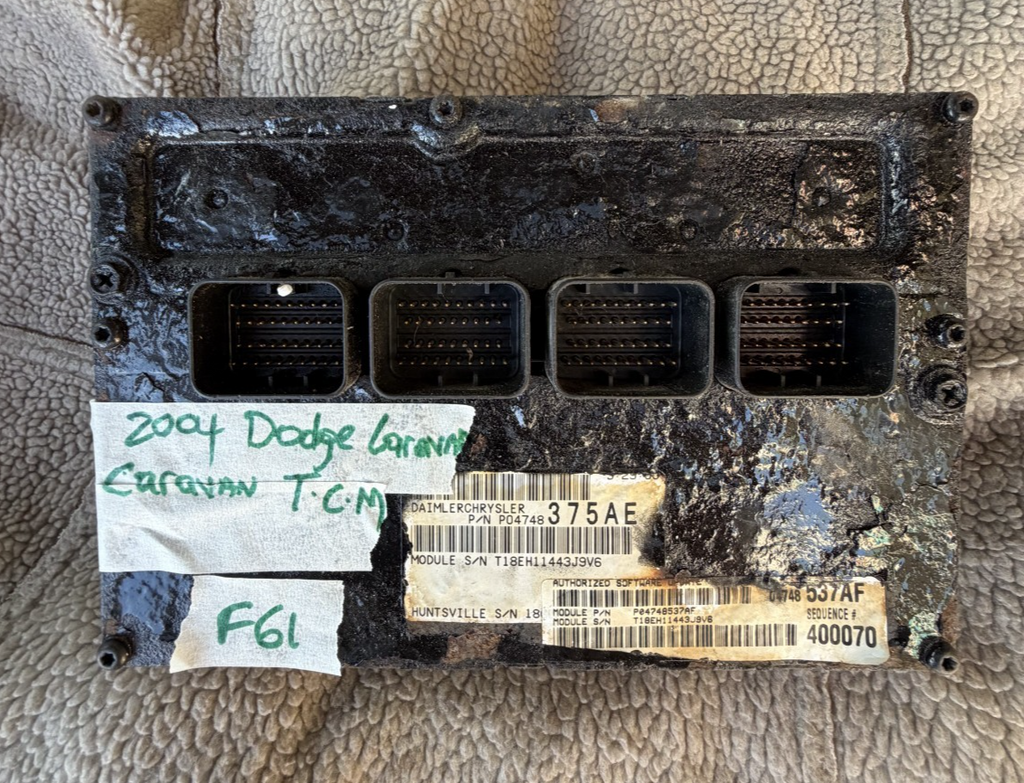 04 2004 Dodge Caravan Engine Computer Module ECM 04748537AF, 04848375AE