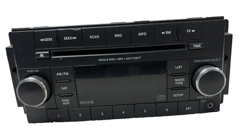 2012 2013 2014 Jeep Wrangler AM FM CD Disc Player Radio Receiver 05091164AB