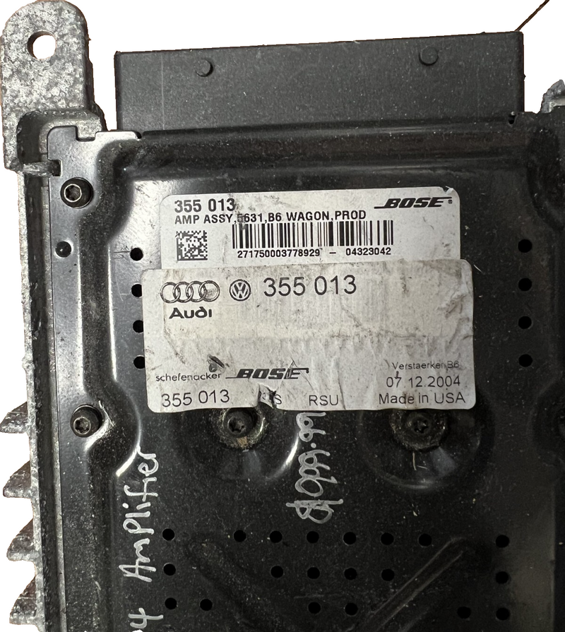 2004 2005 2006 Audi A4 S4 Bose Audio Radio Amplifier Amp OEM 355 013