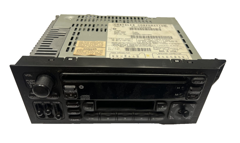 AM FM Radio Cassette CD Player Receiver 04704383AF for 98-00 Dodge Grand Caravan
