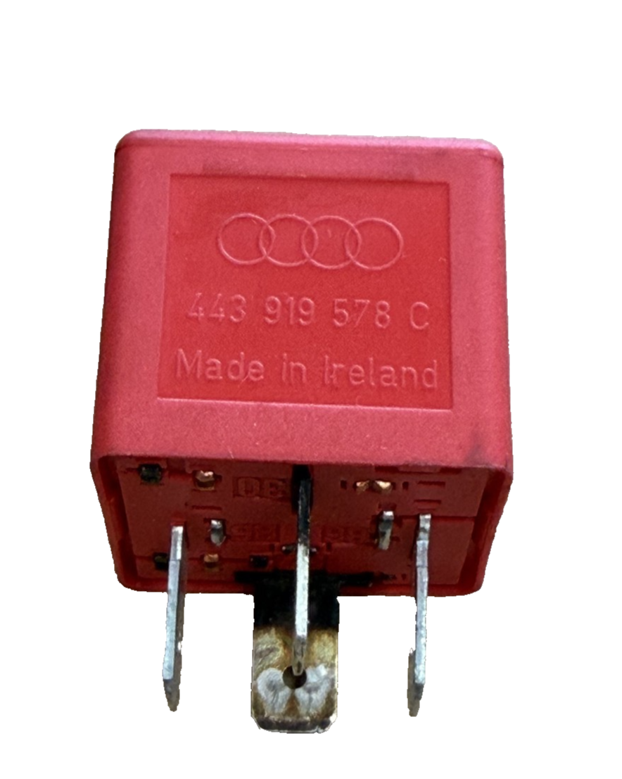 2000 Audi A4 Working Current Relay 12V 40A 443 919 578 C, 89 9519 000 Red