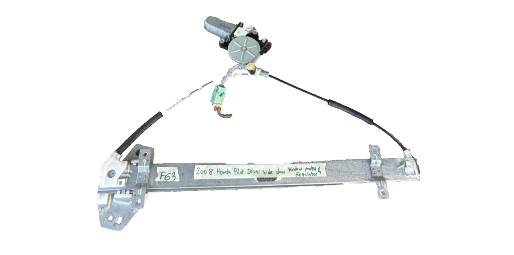 08 2008 Honda Pilot Left LH Driver Door Window Regulator with Motor Assy