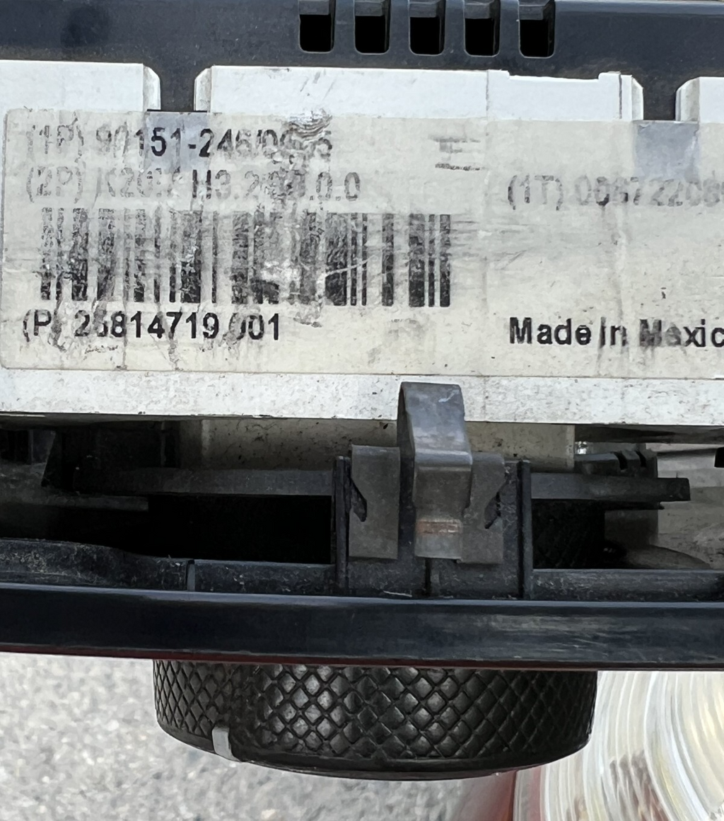 2006-2010 Hummer H3 AC Heater Temperature Climate Control Bezel Trim OEM