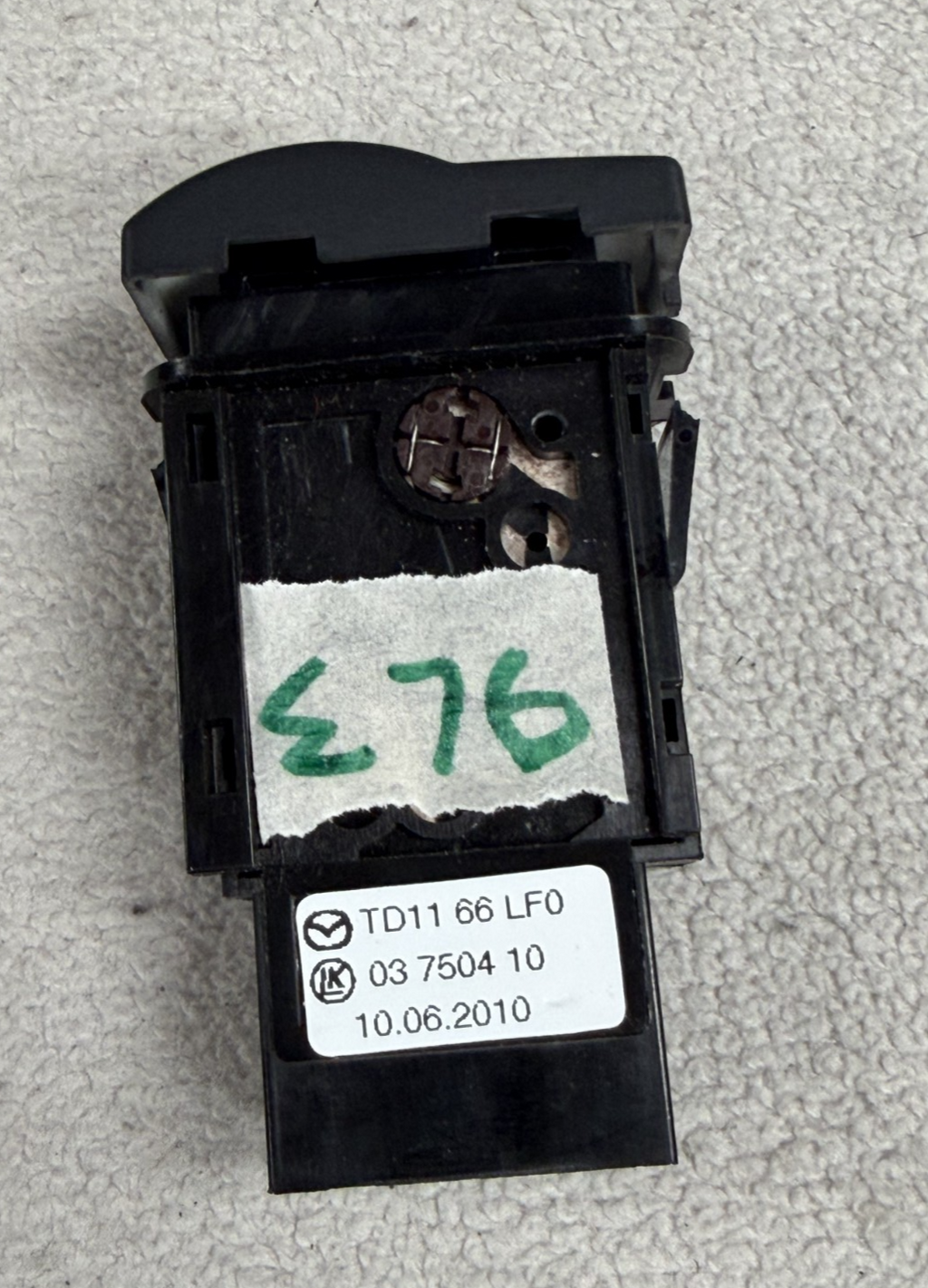 07-15 Mazda CX-9 CX9 Dash Power Liftgate Tailgate Control Switch TD11 66 LF0