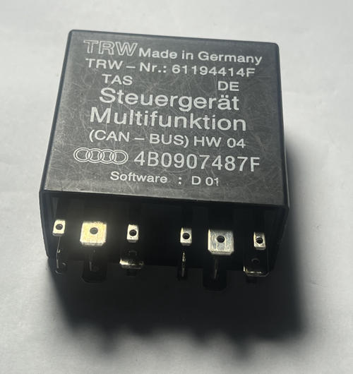1998-2005 Audi A6 S6 Multifunctional Control Relay OEM 4B0907487F Black
