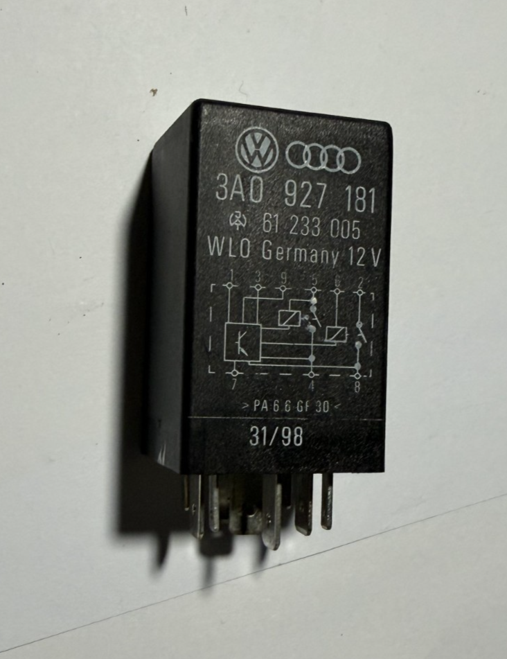 99 00 01 02 03 04 05 Volkswagen Jetta Accessory Power Relay 3A0 927 181 Black