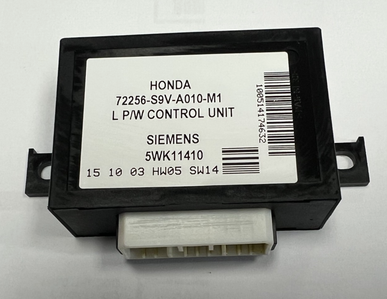03 04 05 06 07 08 Honda Pilot Window Control Module LH 72256 S9V A010 M1 Black