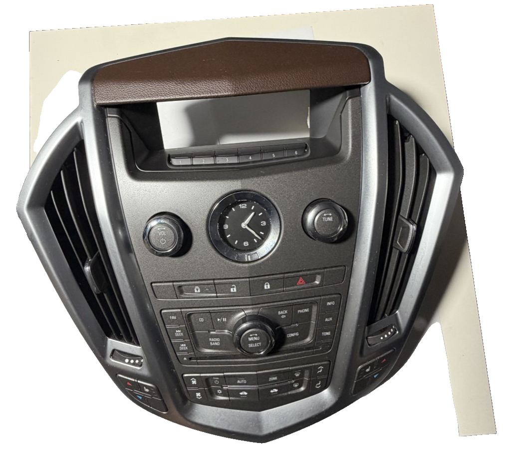 2010-2012 Cadillac SRX Navigation Radio Dash Vents Control Panel Bezel 20864868