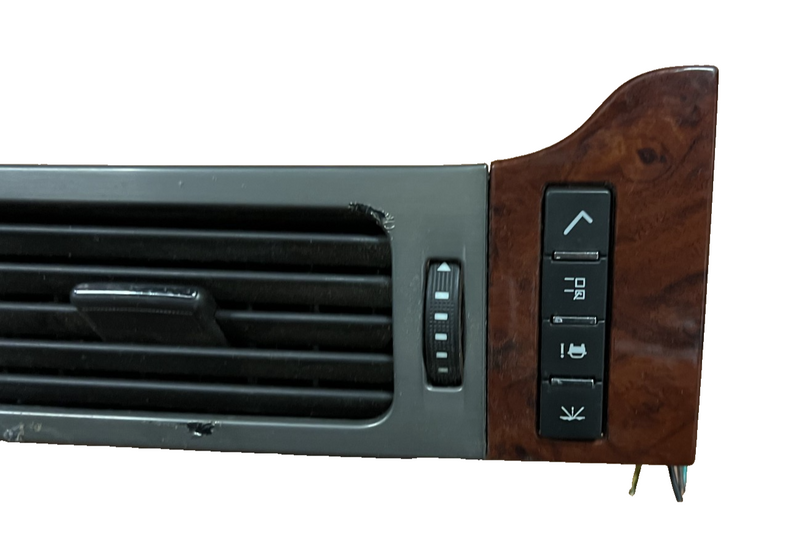 2007-2014 GMC Yukon Center Dash AC Vent Trim OEM 25887446 Woodgrain