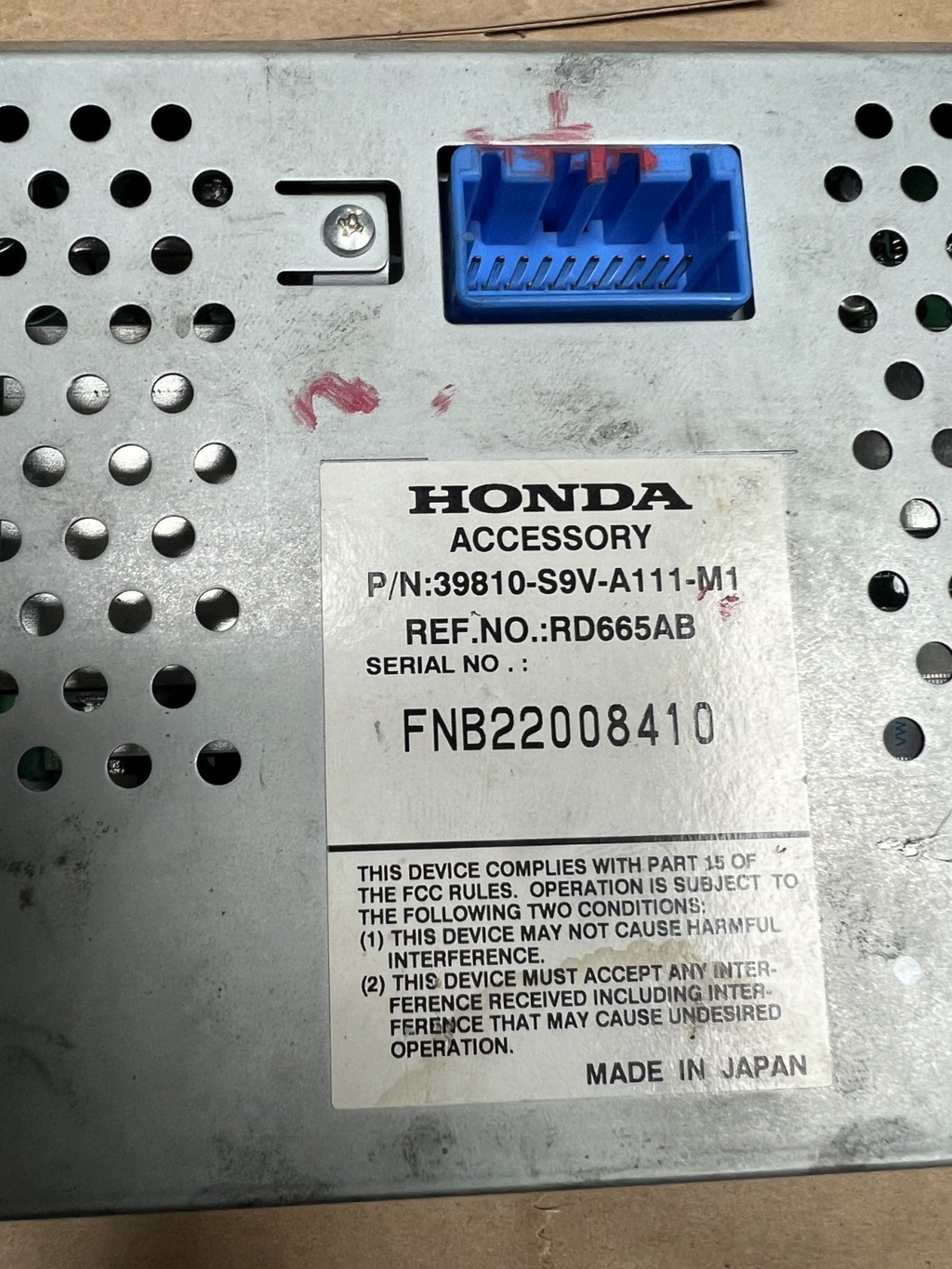 2006 2007 2008 Honda Pilot GPS Navigation Dash Screen Display 39810 S9V A111 M1
