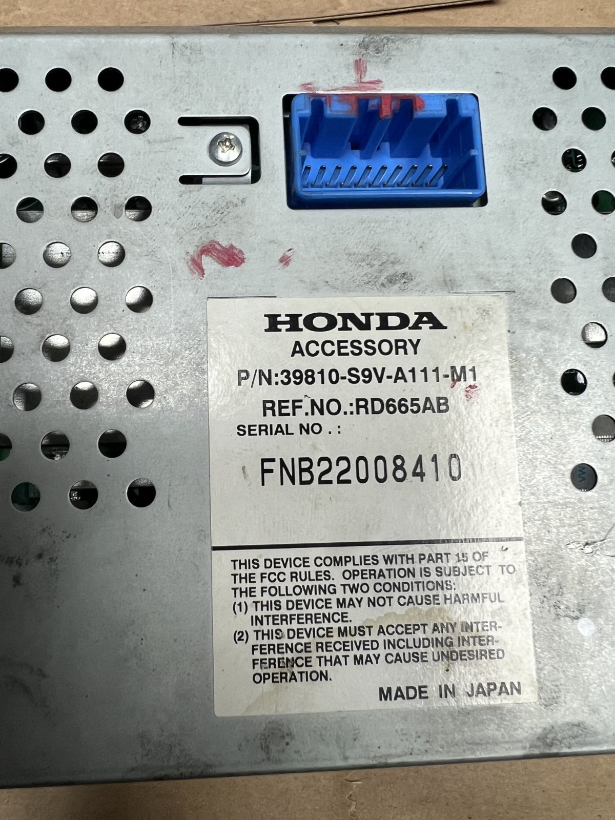 2006 2007 2008 Honda Pilot GPS Navigation Dash Screen Display 39810 S9V A111 M1