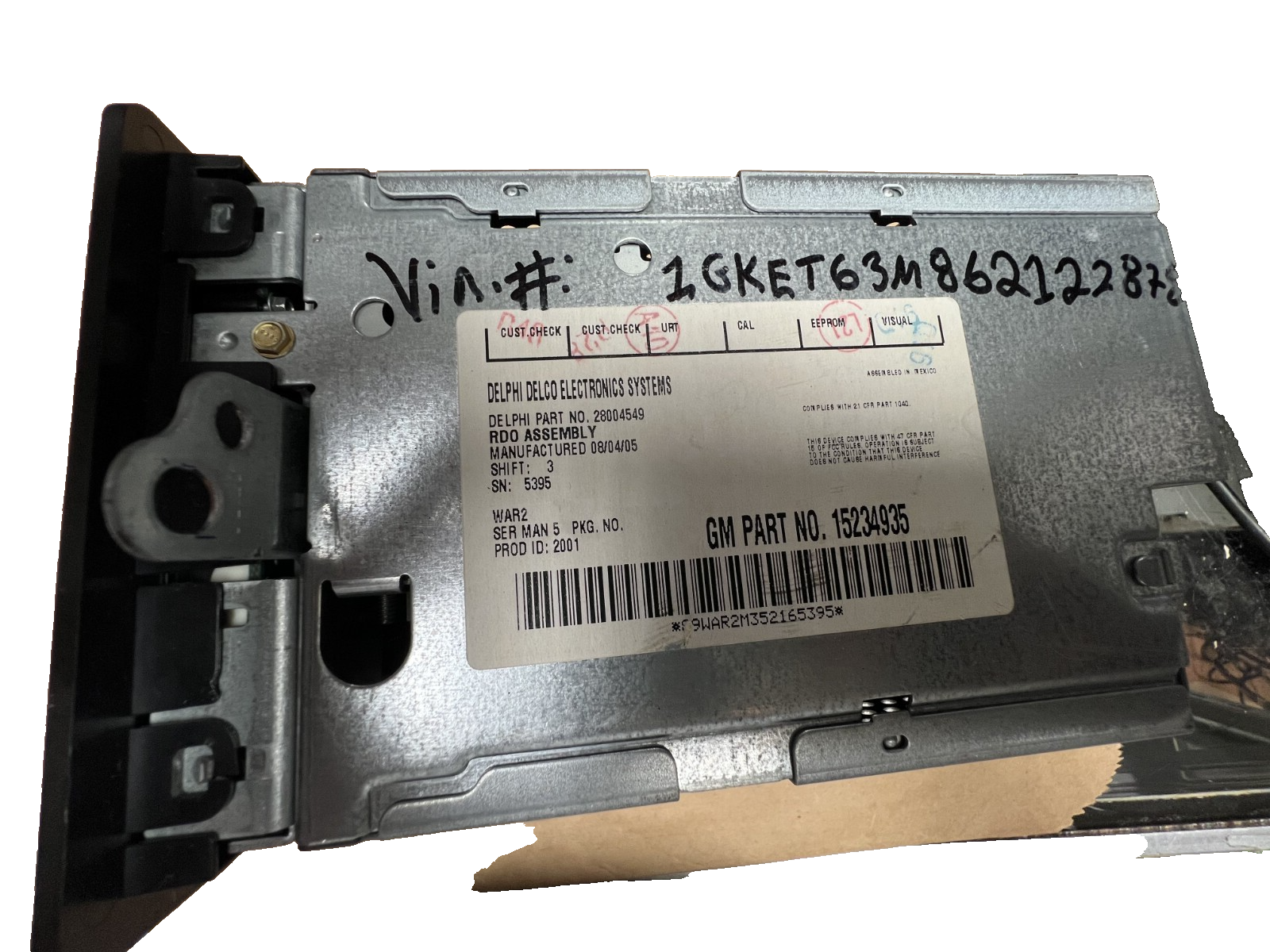 2003-2006 Chevrolet Silverado 6 Disc Changer AM FM Radio Stereo CD Player OEM