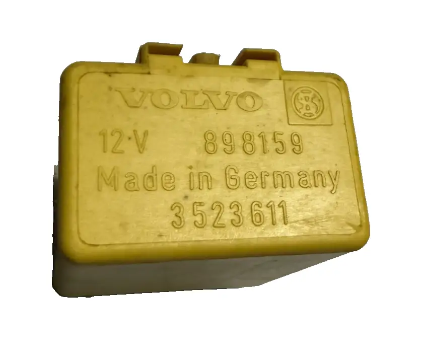 88-98 Volvo 240 740 940 6-Pin Rear Wiper Control Relay 3523611, 898159 Yellow by Volvo