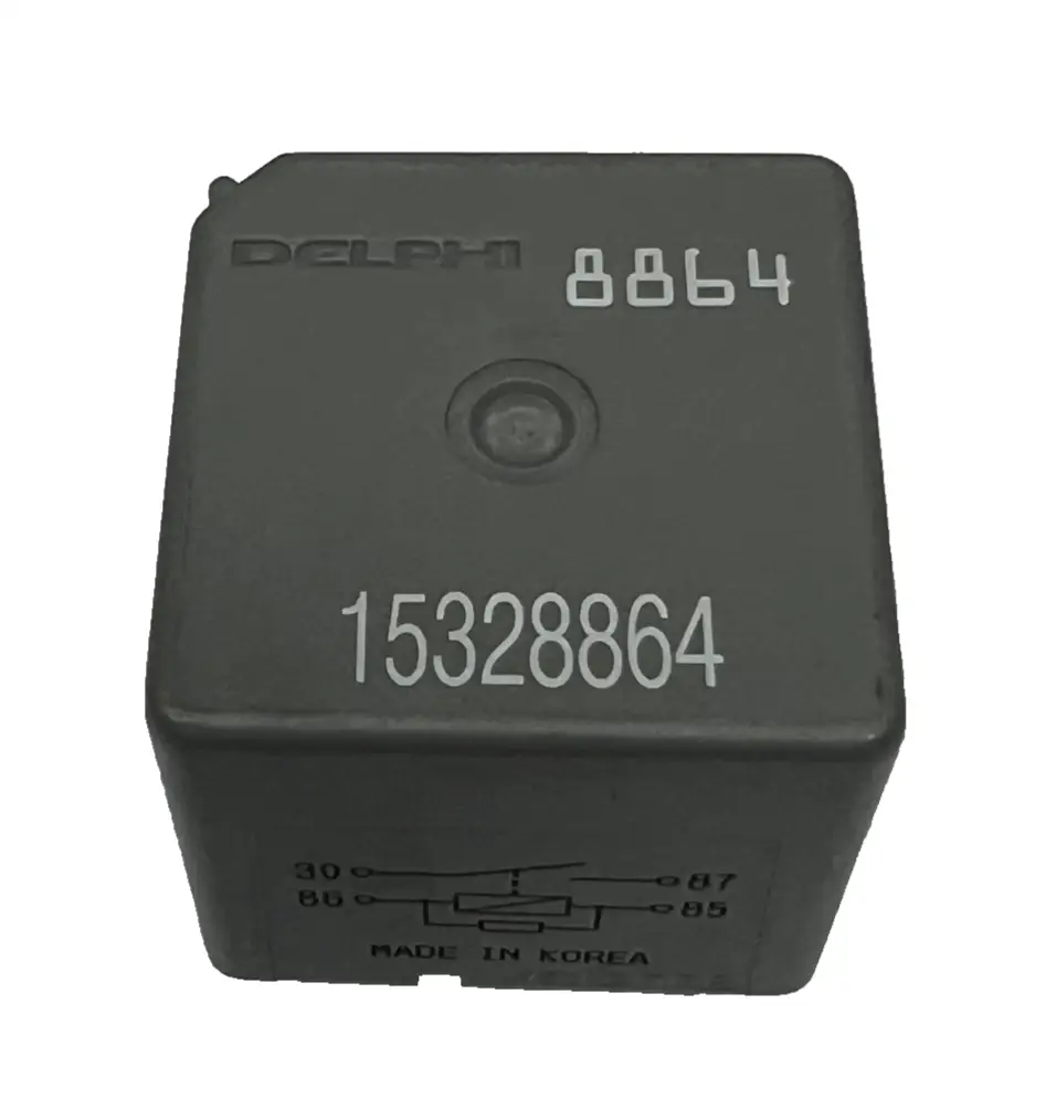 Genuine Delphi Automotive 4 Pin Relay 15328864, 8864 Black by Delphi
