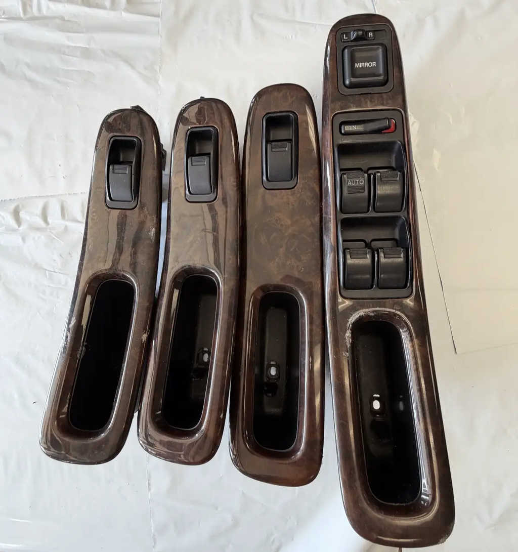 98-02 Honda Accord Power Window Switch Door Bezel Trim Set 35750 S87 A030M1 by Honda