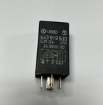 Volkswagen Audi Heated Seat Relay 12V OEM 443 919 533, 24.3900.00 Black