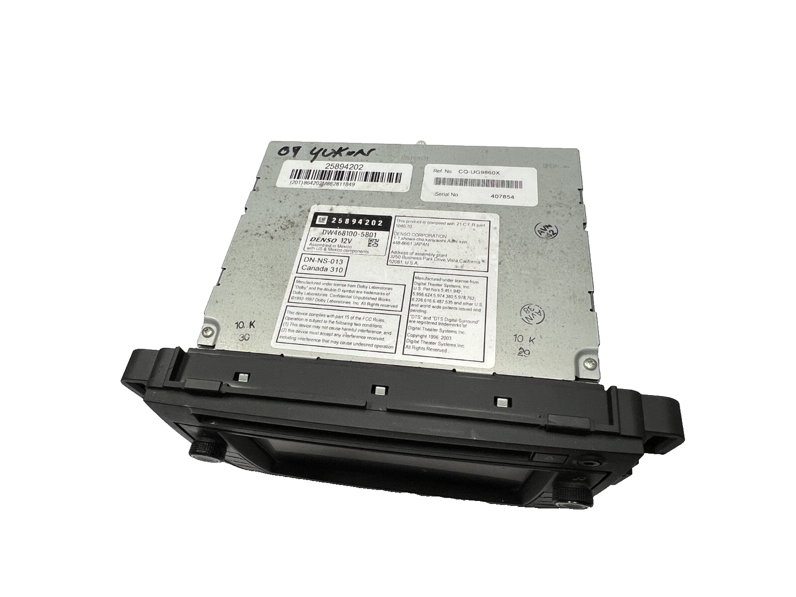 2008-2009 Chevrolet Tahoe Radio Navigation Screen Display OEM 25894202