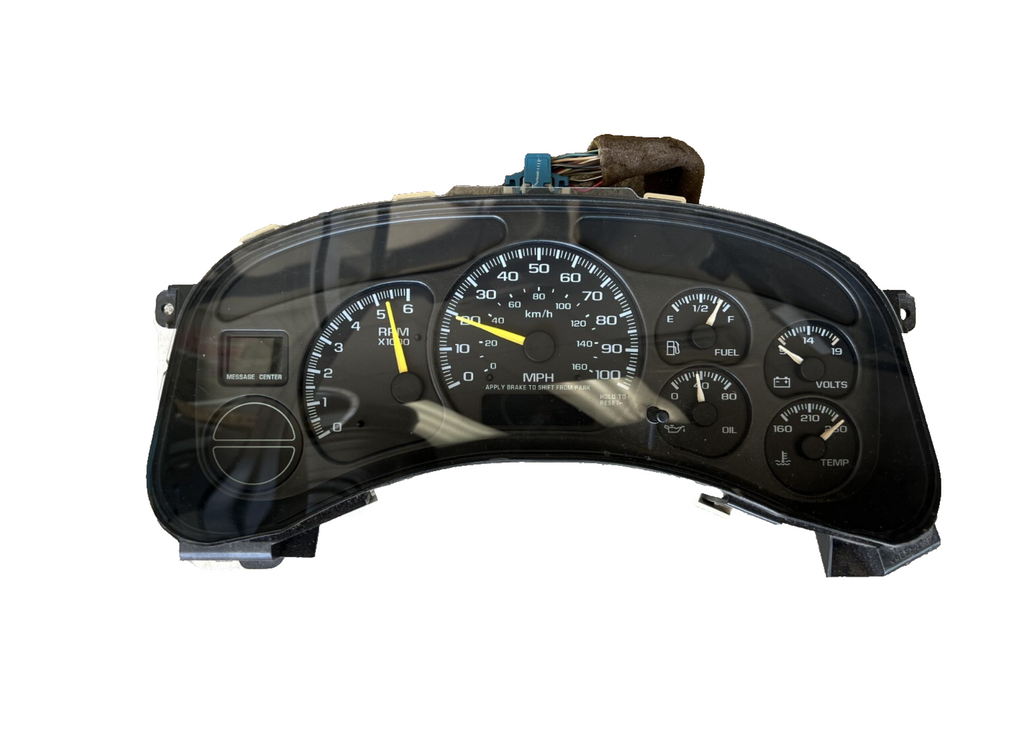 1999-2002 Chevrolet Silverado Instrument Cluster Speedometer Gauge 15758075