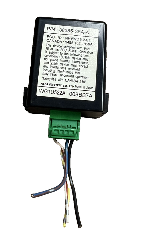 01 02 03 04 05 Honda Civic Keyless Entry Receiver Module 38385 S5A A, WG1U522A