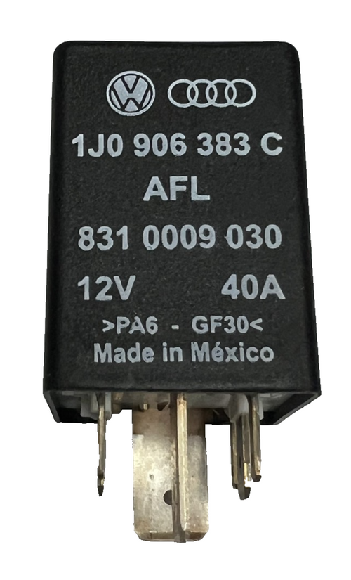 02 2002 Volkswagen Cabrio 2.0L Fuel Pump Relay 1J0 906 383 C Black