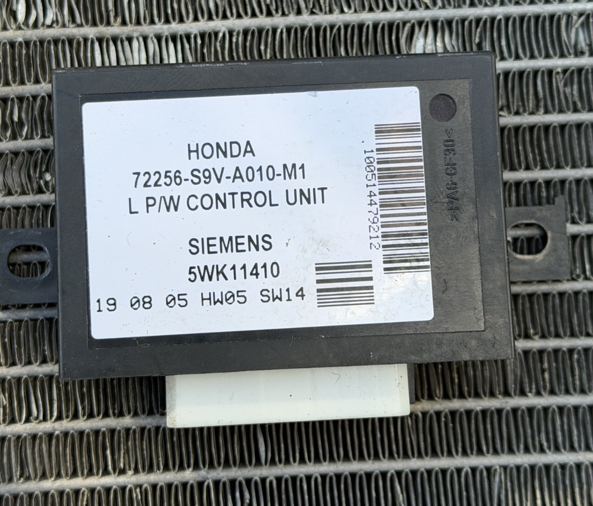 03 04 05 06 07 08 Honda Pilot Window L PW Control Module LH 72256 S9V A010 M1 by Honda