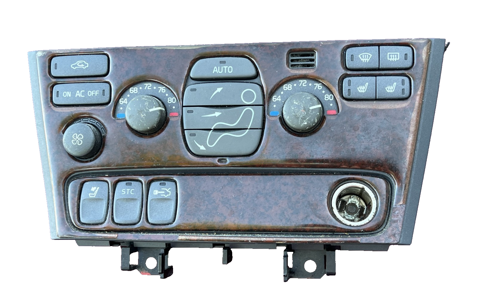 2001-2008 Volvo S60 AC Heater Temperature Climate Control Switch OEM Brown