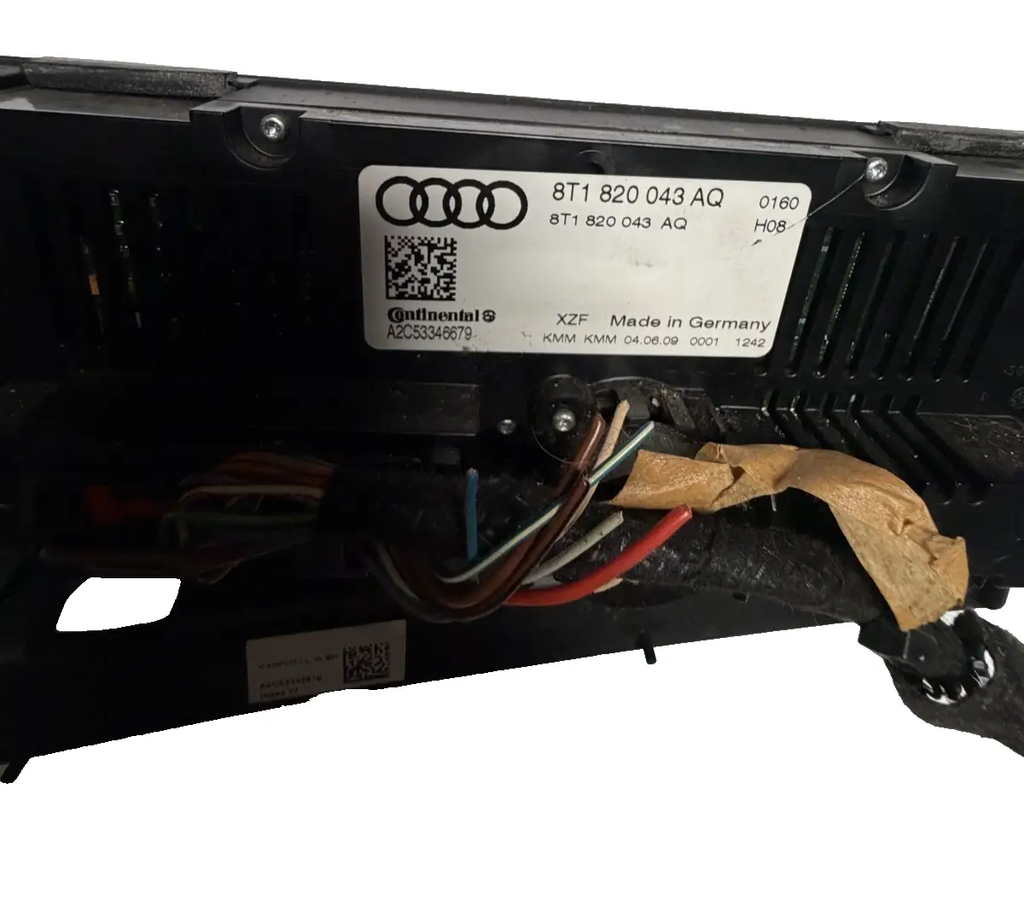 09-12 Audi Q5 S4 AC Air Conditioning Heater Climate Control Panel 8T1820043AQ by Audi