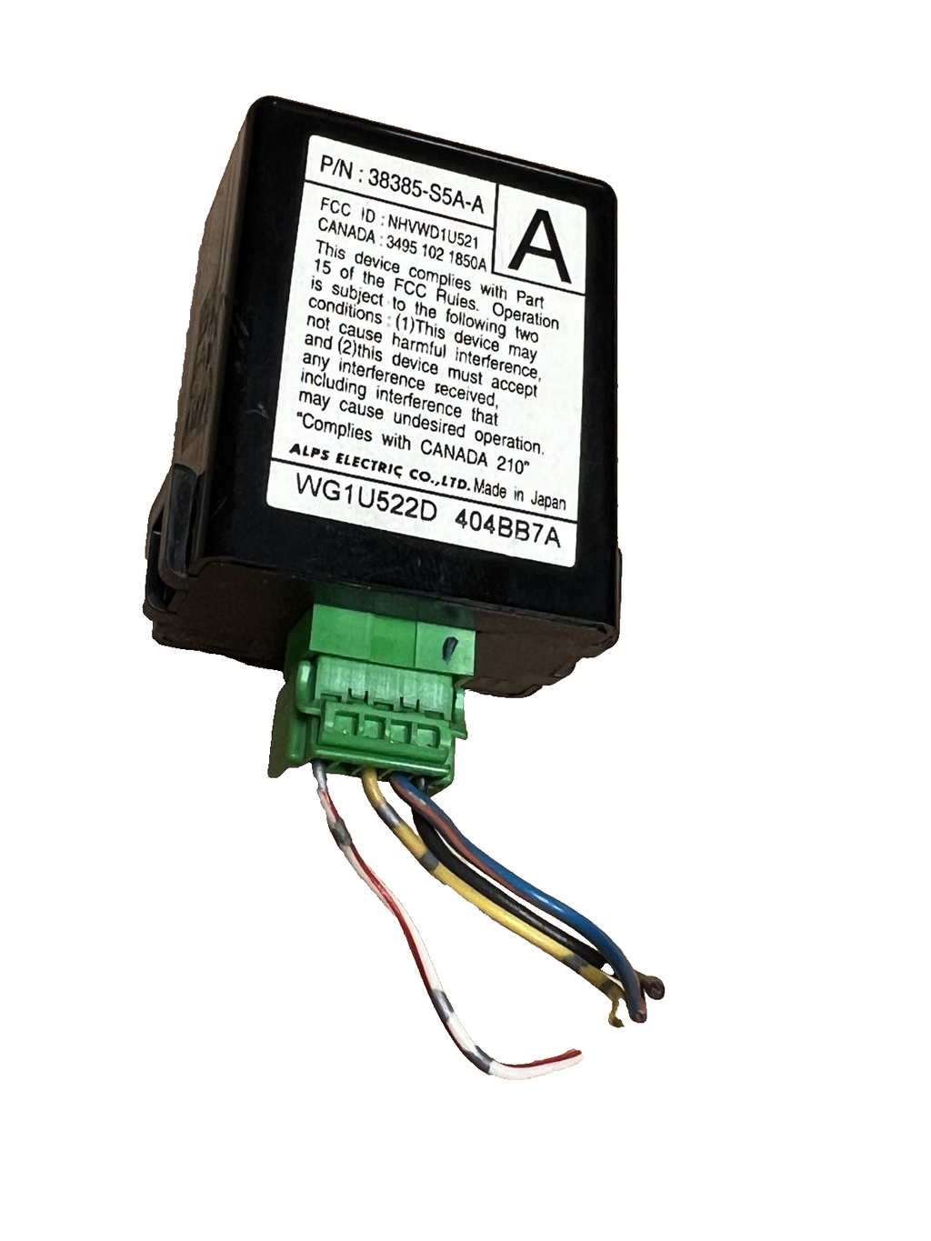 01 02 03 04 05 Honda Civic Keyless Entry Receiver Module OEM 38385 S5A A 404BB7A