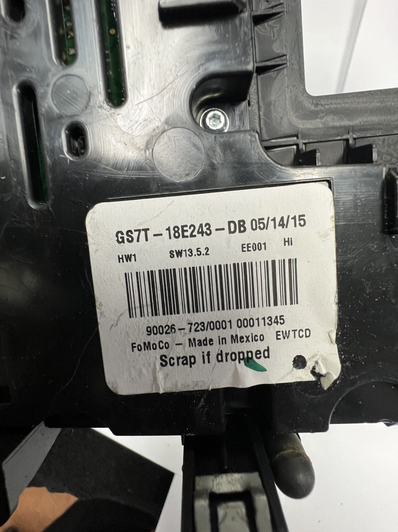 14-16 Ford Fusion Center Dash Radio Screen AC Heater Control Panel GS7T 18E243
