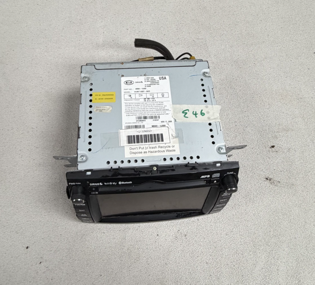 2011 2012 2013 Kia Sorento Navigation GPS Radio Stereo Receiver 96560 1U000
