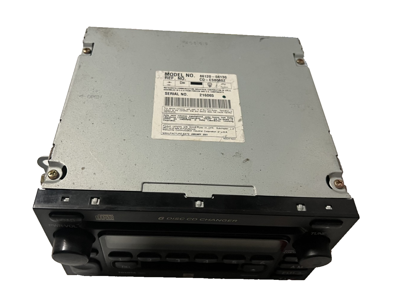 2000 2001 2002 2003 Toyota Sequoia JBL Radio Tape 6-Disc CD Player 86120 08130