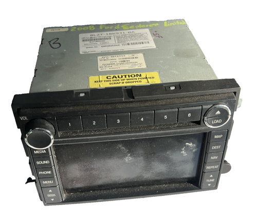 2007-2009 Ford Explorer Radio CD Player Screen Display OEM 8L2T-18K931-BA