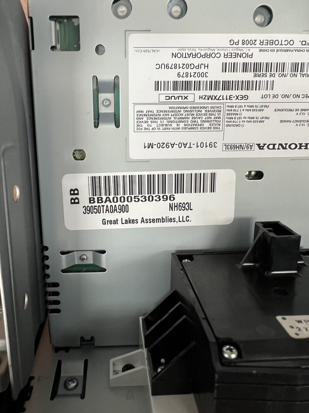 2008-2009 Honda Accord AM FM CD Player Radio Receiver OEM 39101-TA0-A920-M1