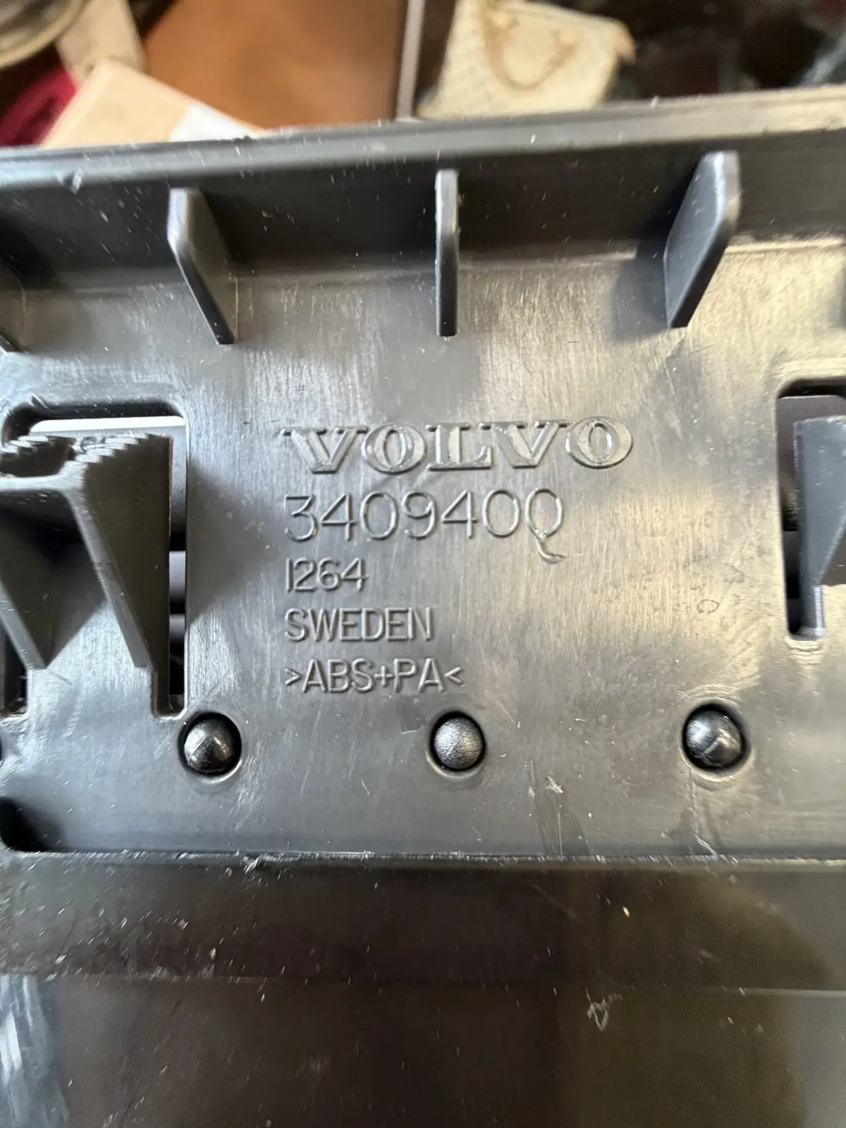 2003-2009 Volvo XC90 Dash Air Double Vent Grill Trim with Hazard Switch 3409400 by Volvo
