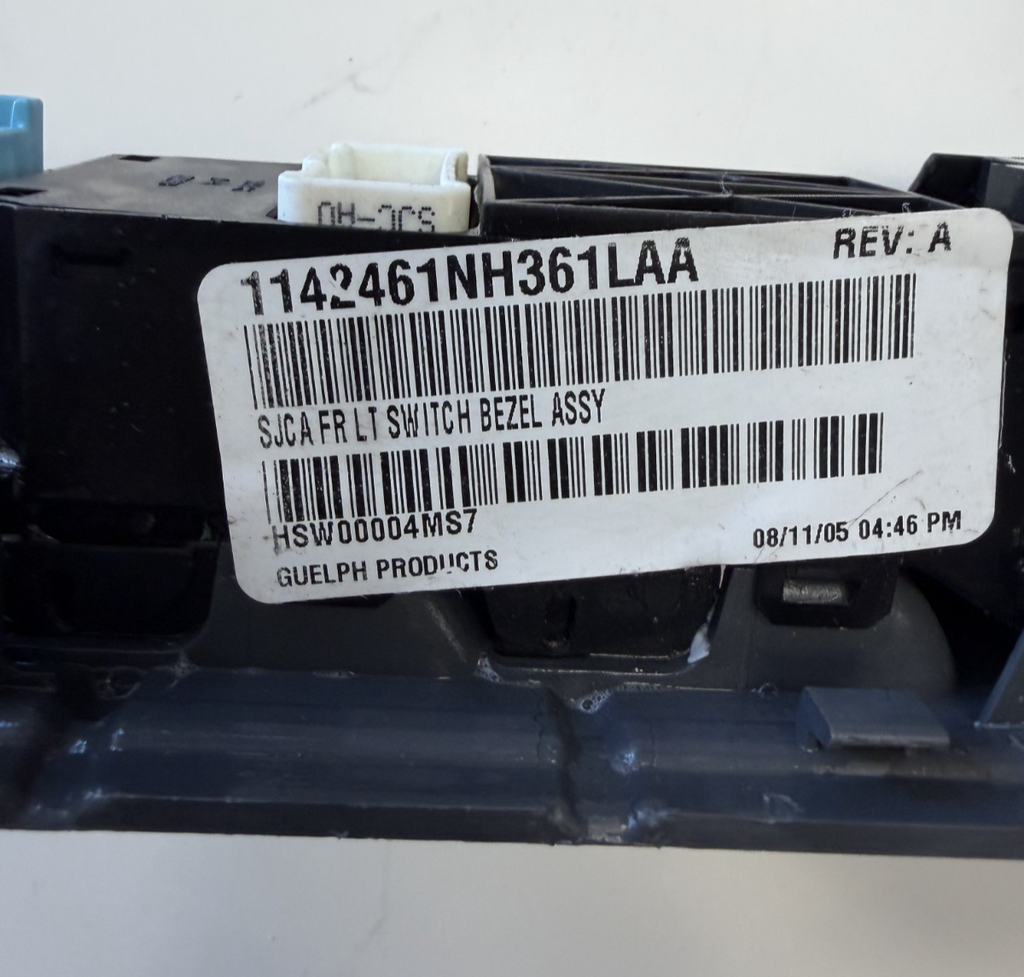 2006-2008 Honda Ridgeline Front Left Driver Door Master Switch Panel Black