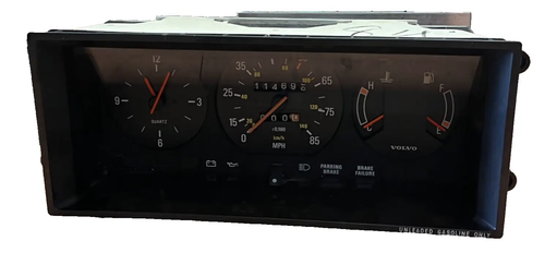 1991 Volvo 240 Speedometer Display Instrument Cluster Gauge Panel Odometer OEM by OEM
