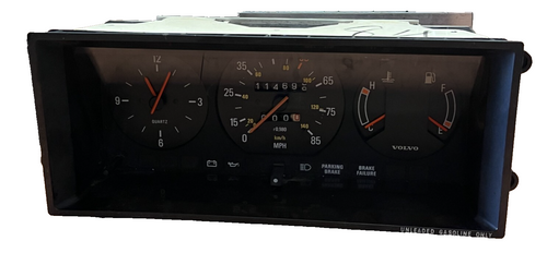 1991 Volvo 240 Speedometer Display Instrument Cluster Gauge Panel Odometer OEM