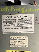 2007-2009 Ford Explorer Radio CD Player Screen Display OEM 8L2T-18K931-BA