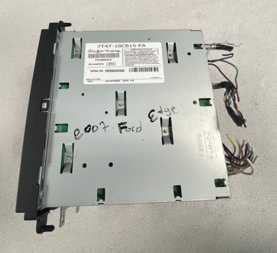 07 2007 Ford Edge Lincoln MKX Radio AM FM 6 CD Player Receiver 7T4T 18C815 FA