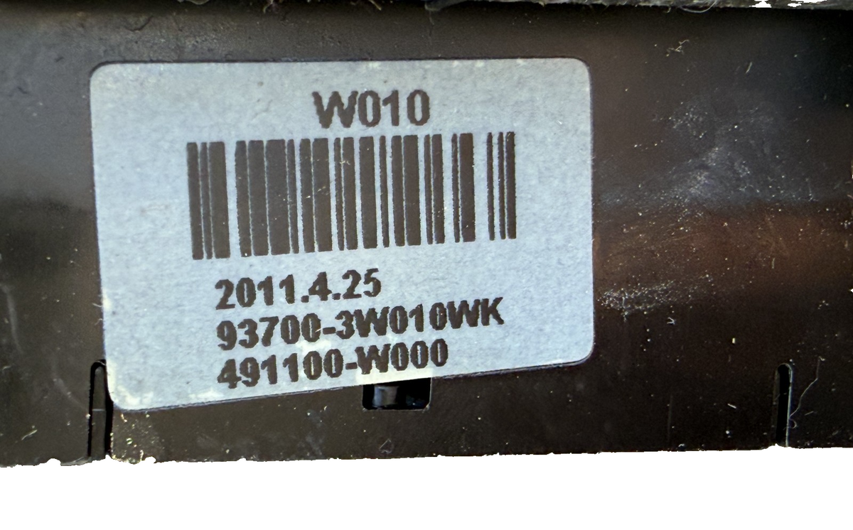 2011-2013 Kia Sportage Dash Traction Assist 4WD Switch Assembly 93700-3W010WK by Kia