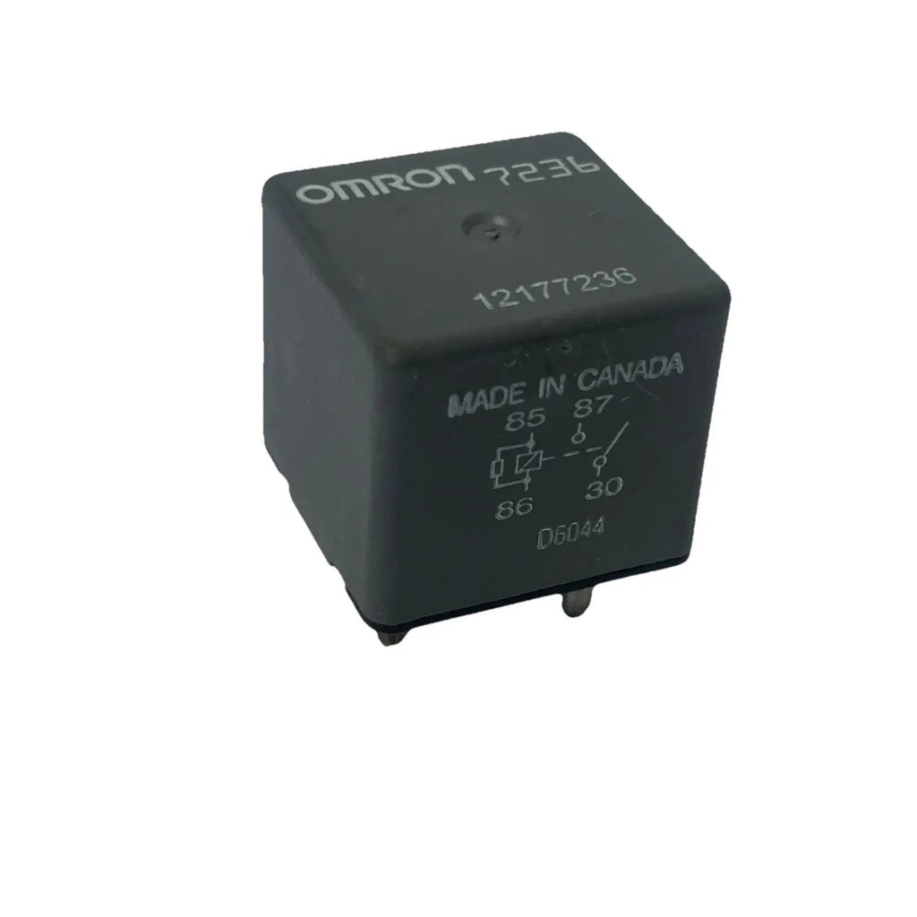 Genuine Omron 4-Pin Rear Window Defogger HVAC Blower Motor Relay OEM 12177236 by Omron