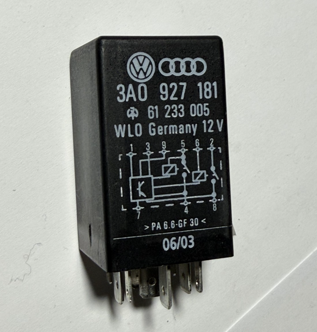 Accessory Power Relay 3A0927181 fits 99 00 01 02 03 04 05 Volkswagen Jetta