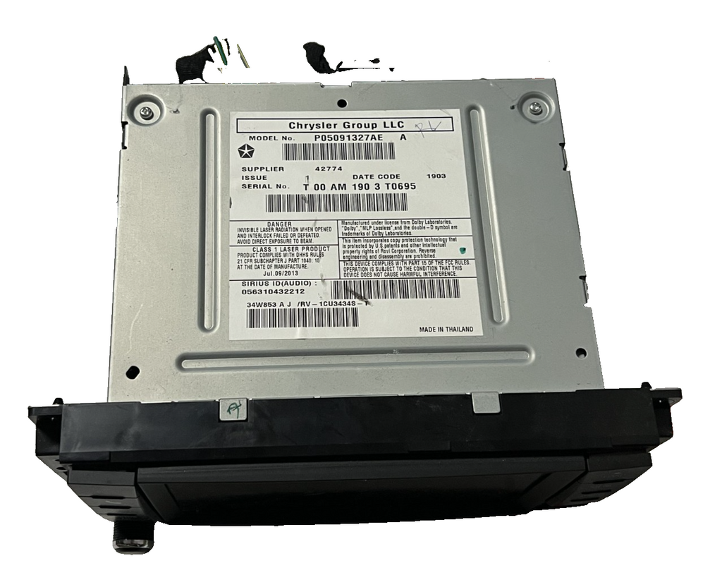 AM FM Satellite Radio 05091327AE fits 2012-2014 Dodge Grand Caravan 3.6L
