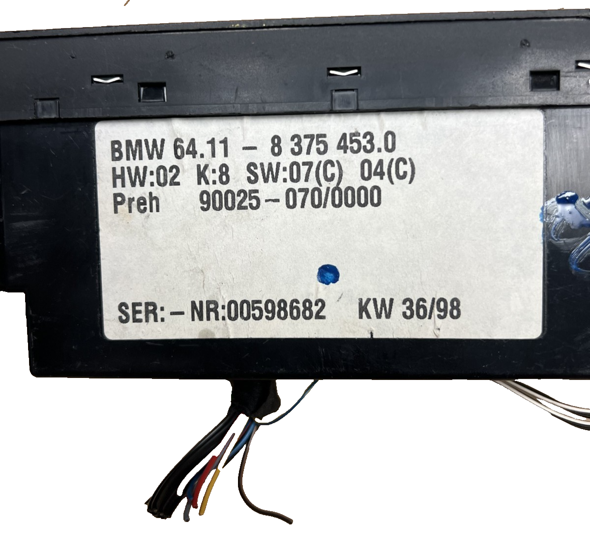 1997-1999 BMW 528i AC Temperature Heater Climate Control OEM 8 375 453