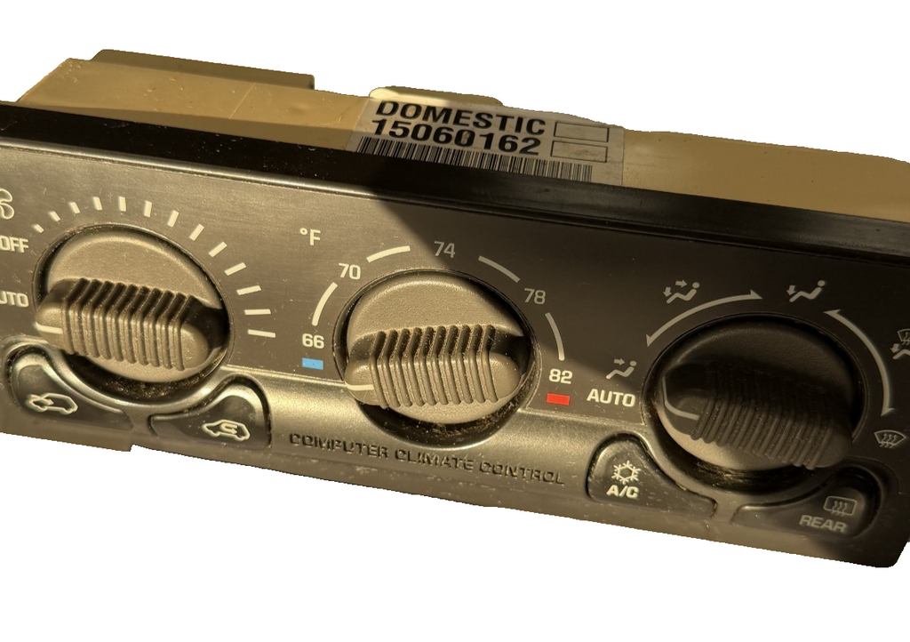 2000-02 Chevrolet Tahoe AC Heater Temperature Climate Control 15060162 Black by General Motors